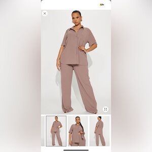 Fashion Nova Pants Set - 3X - XXXL - Pants - Top - Set - Plus Size - Work Wear